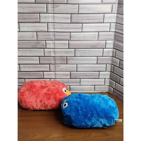Sesame Street 50th Anniversary Stackable Cookie Monster and Elmo Plush #A62 - Picture 2 of 8